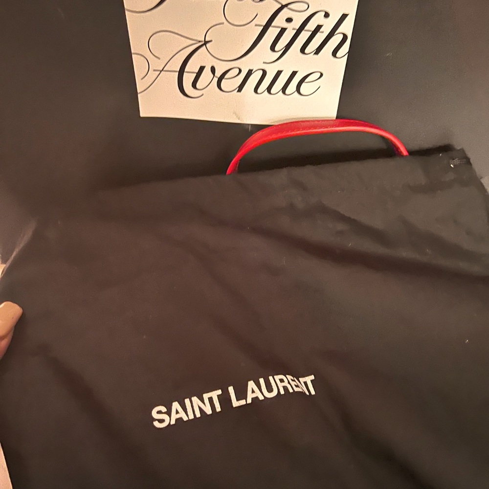 Red authentic YSL handbag